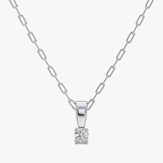Aakruti Platinum Diamond Pendant